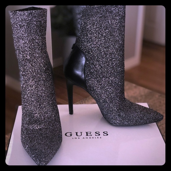 guess sock booties